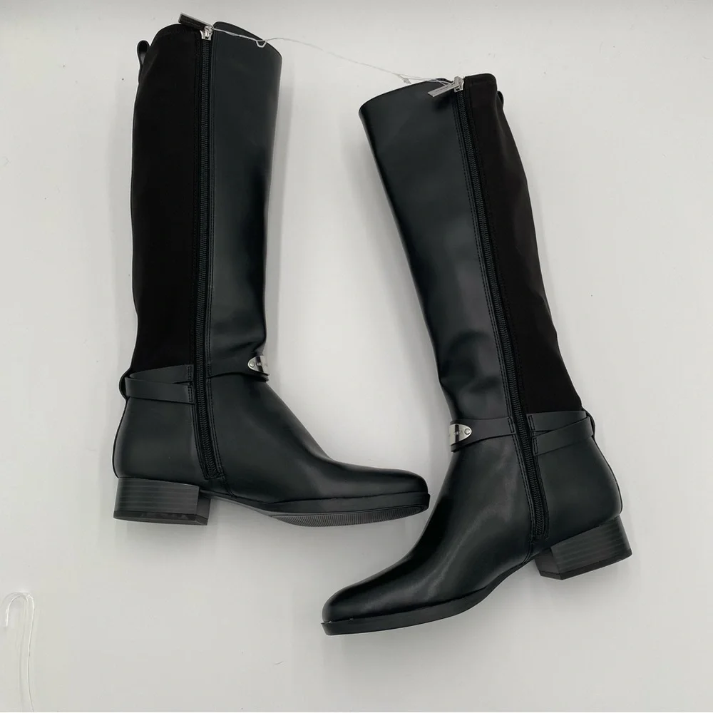 Michael‎ Kors Arley Tall Black Leather Knee High Riding Boots Boot Shoes (NWOT)